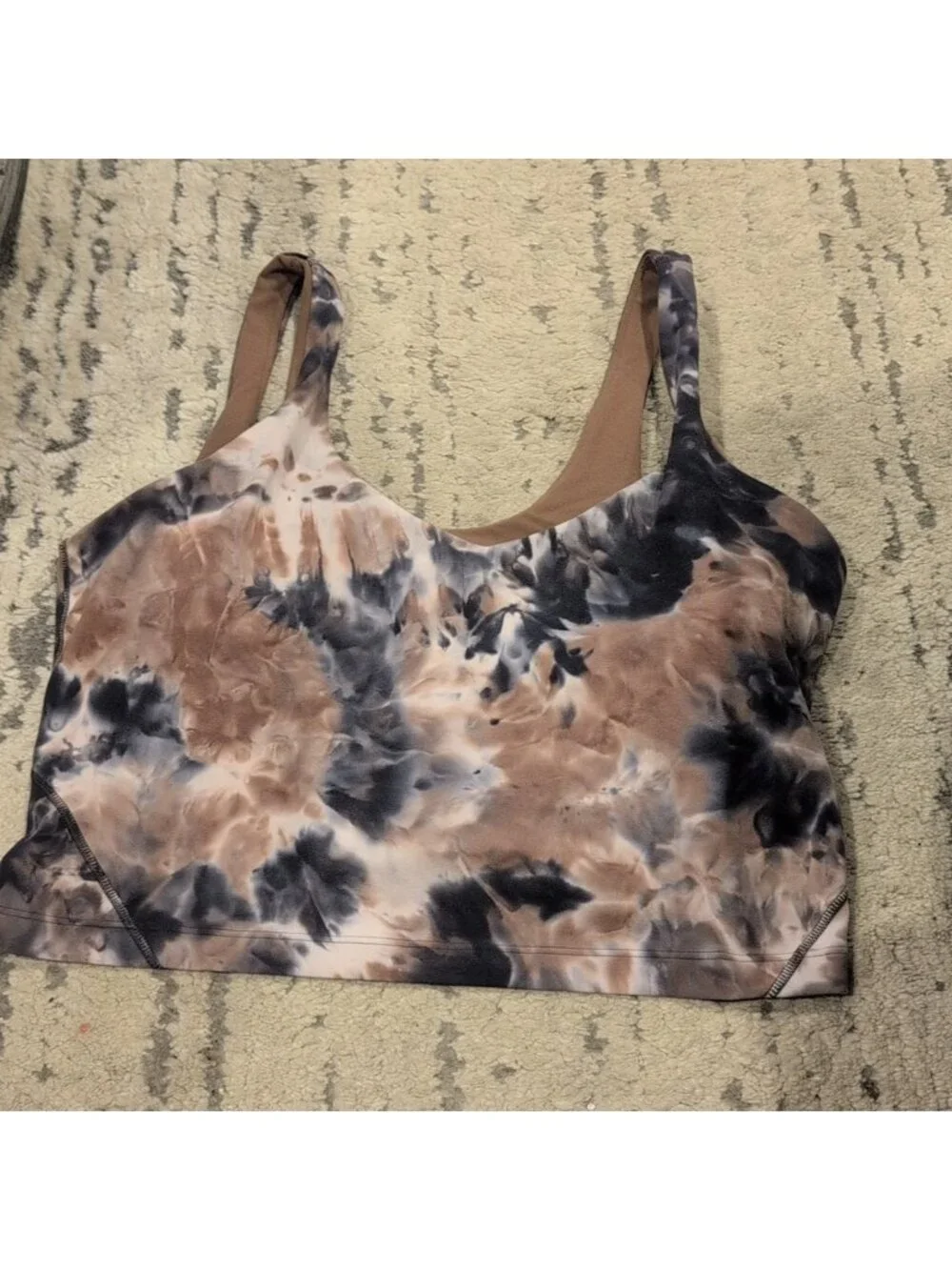 Lululemon Align Tank Top Diamond Dye Seashell Smoky Topaz Graphite Grey